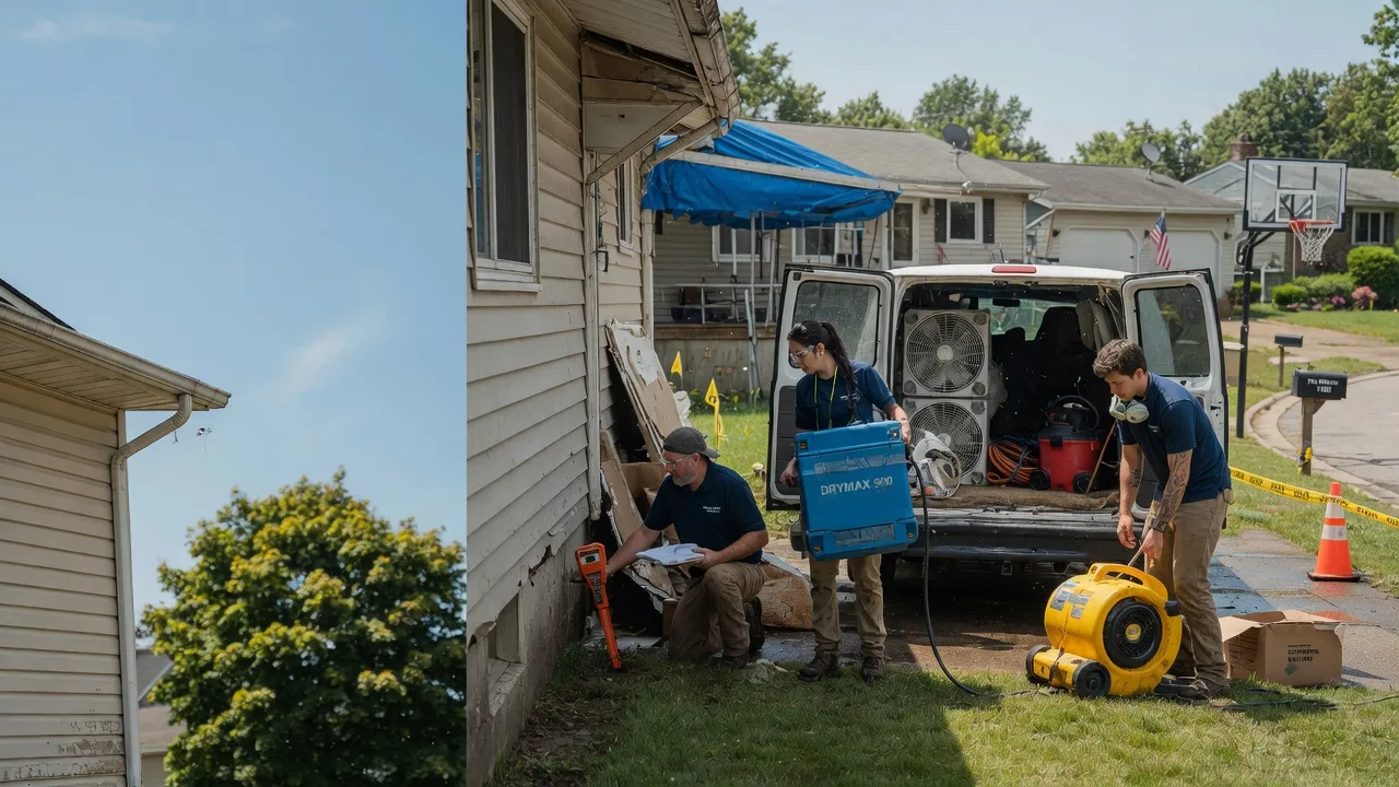 Ceiling Leak Cleanup in Carrier Mills, IL near me