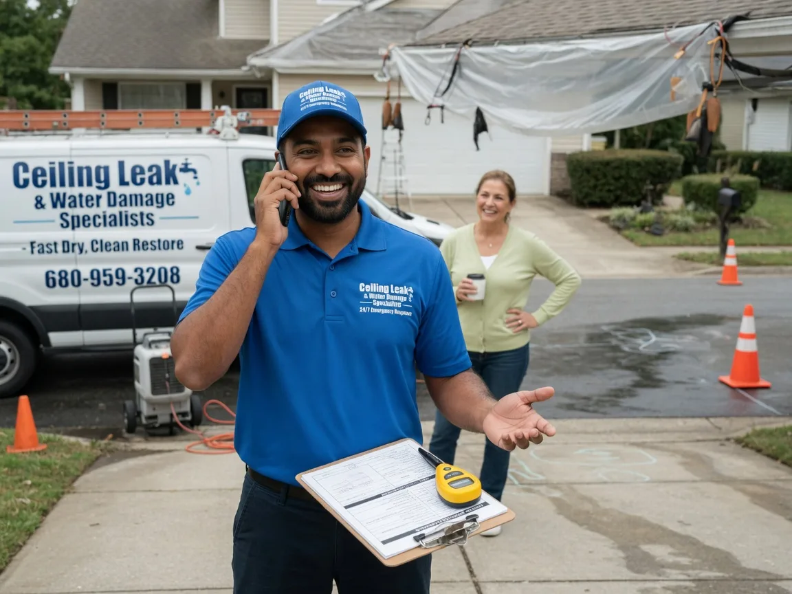Ceiling Leak Cleanup Carrier Mills, IL FAQs